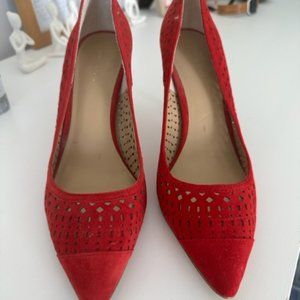 Red Ann Taylor Heels Size 8 Never Worn